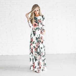 Silk and Wine white floral dress